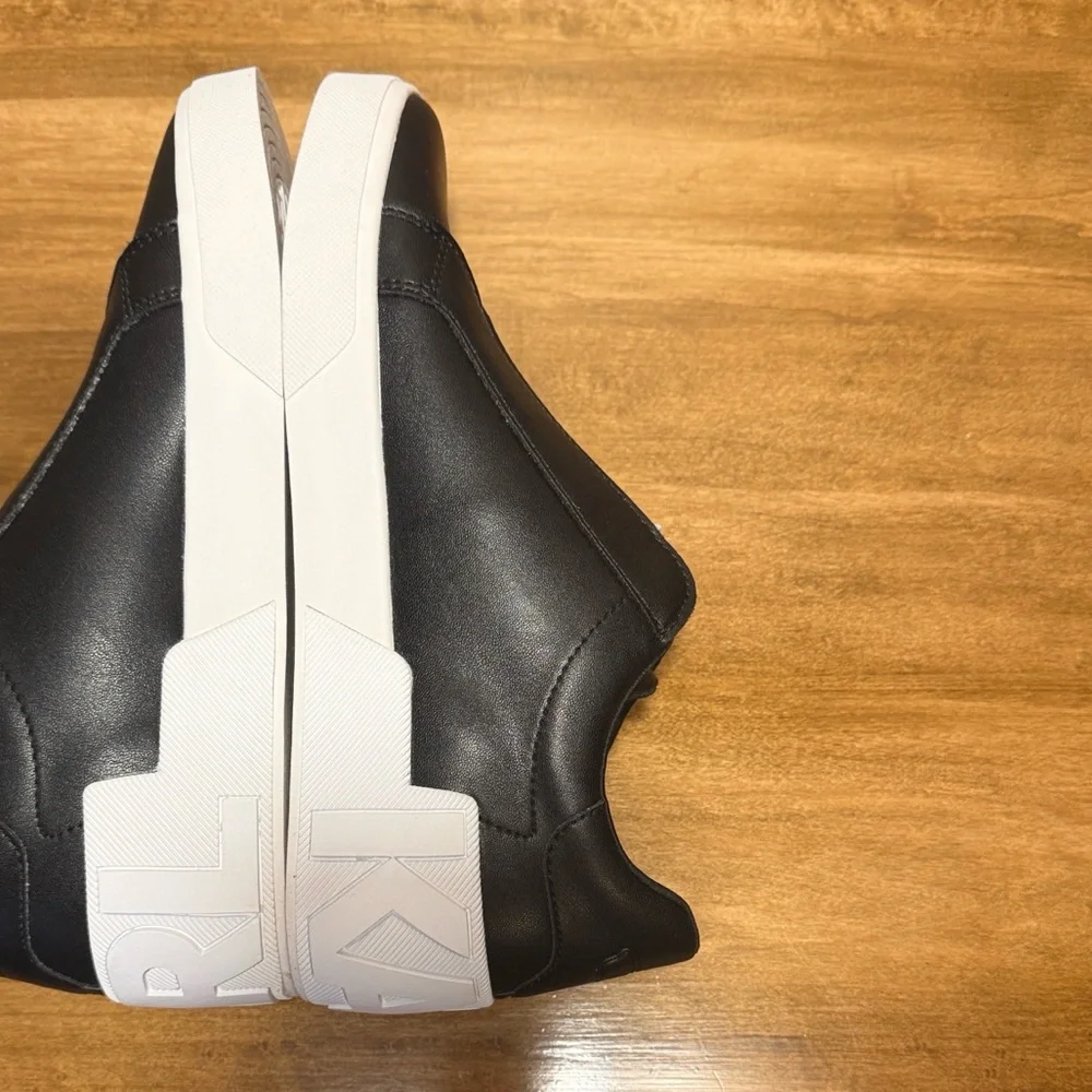 Karl Lagerfeld Black Sneakers with Gold Accents - Picture 8 of 13